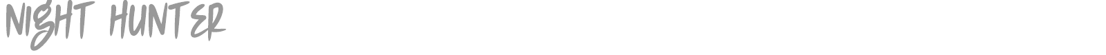 Night Hunter font preview